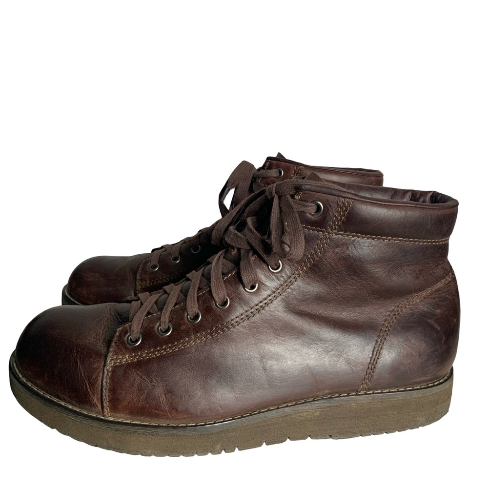 Eastland Men’s Dark Brown Leather Lace Up Chukka Boots Size 12 US 46 EU